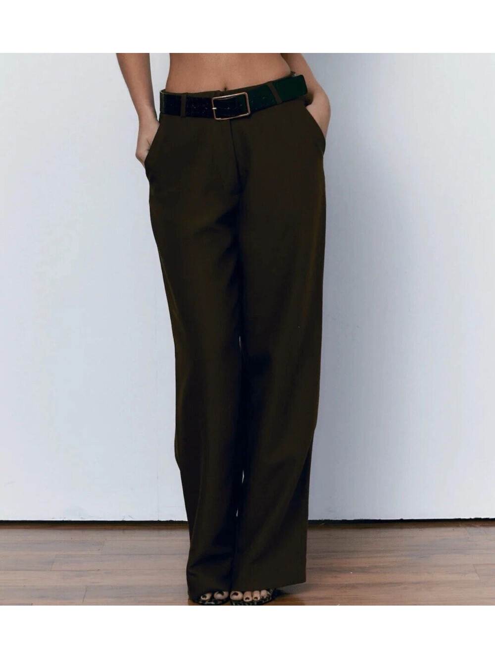 Artless Forever By Orlando Brown Easy Wide Leg Pants S Small Chocolate Brown